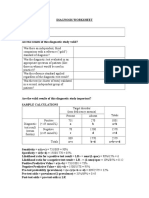 Worksheet Diagnosis