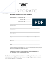 Pta Corporate-Business Membership Form