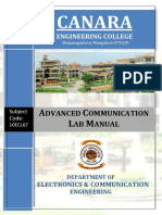 Advanced Communication Lab Manual-10ecl67.
