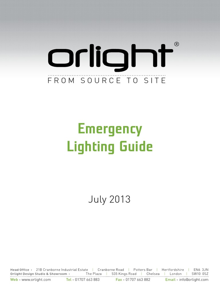 Emergency Lighting Guide Lighting Cable