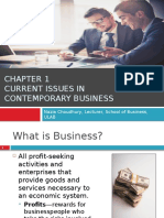 Current Issues in Contemporary Business: Nazia Choudhury, Lecturer, School of Business, Ulab