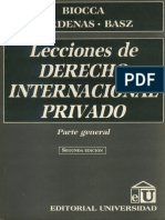 Lecciones de Derecho Internacional Privado - Parte General - Biocca_ Cardenas_ Basz