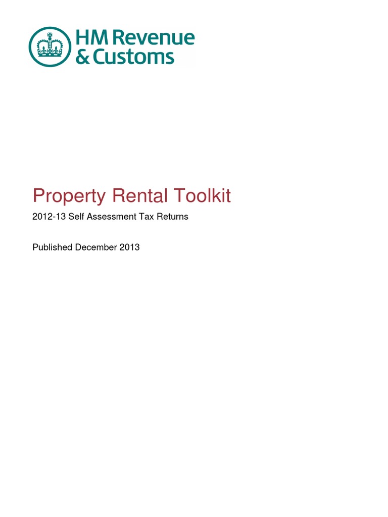 HMRC Property Rental Expense Renting Free 30day Trial Scribd
