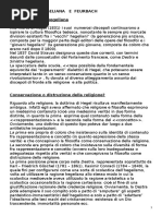 La Sinistra Hegeliana e Feuerbach