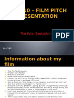 Task 10 - Film Pitch Presentation