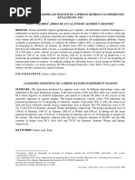 Biodigestão Anaeróbia de Dejetos de Caprinos Obtidos Nas Diferentes