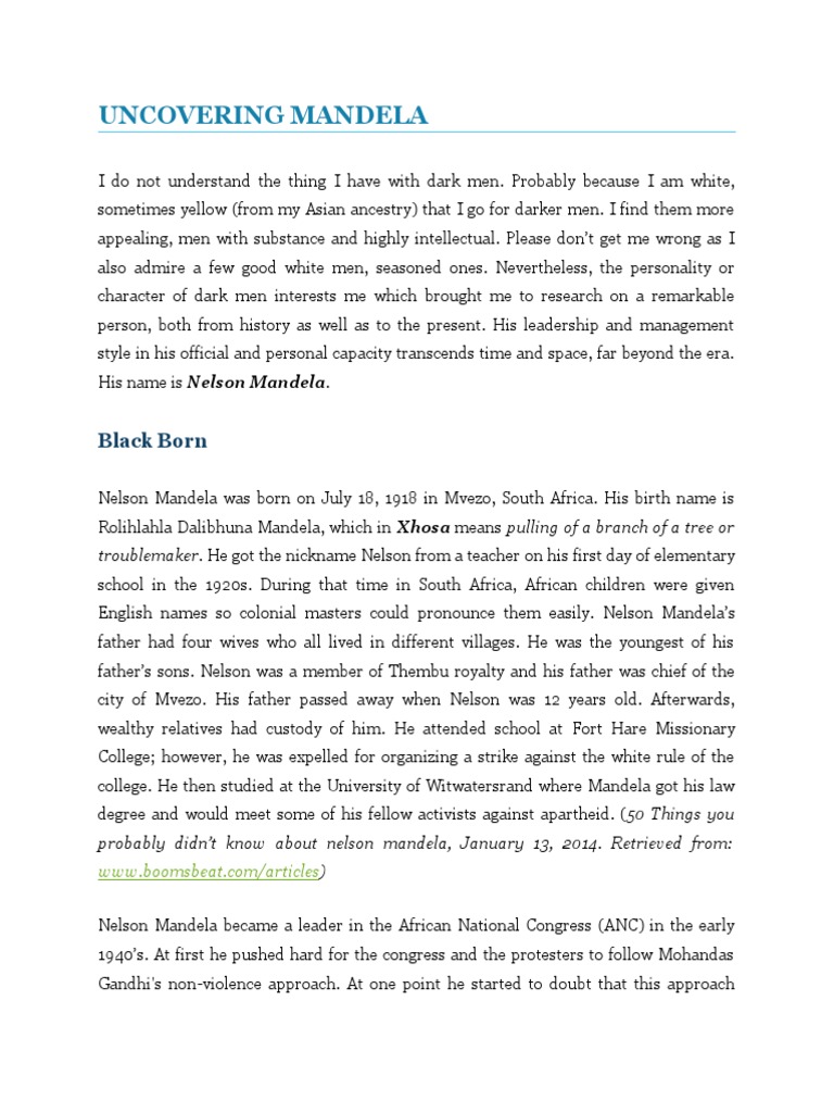 Nelson mandela achievements image