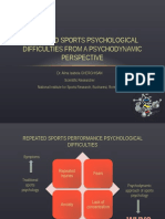 Repeated Sports Psychological Difficulties From a Psychodynamic Perspective