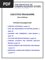 Practice Test Paper(Executive)-1