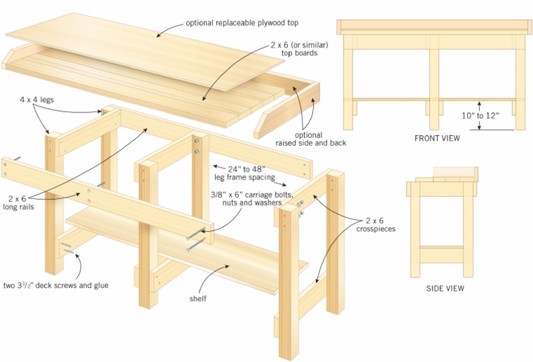 100 workbench plans - build a customized workbench