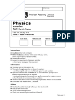Edexcel GCE Physics 2008 Unit 4 Topic 3 Particle Physics Test With Marks Scheme 15_16