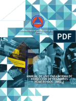 Actualizado Manual de Uso para Norma de Reducción de Desastres Número Dos Nrd-2