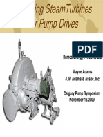 Steam Turbines for Pump Drives