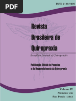 Revista Brasileira de Quiropraxia Vol 4 n 1