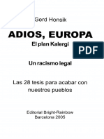 Adios, Europa. El Plan Kalergi (1)