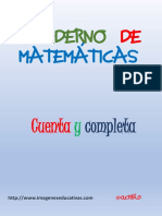 Cuaderno de Matemáticas Cuenta y Completa