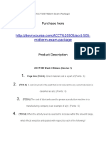 ACCT 505 Midterm Exam (Package)