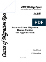 Rural-to-Urban Migration, Human Capital, and Agglomeration