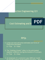 Con E 221 - P08 - CH 5 Part 1-Cost Estimating and Bidding