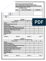 Evaluation Form (B.E ECE)