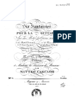 Matteo Carcassi - 6 Fantasies Sur Des Motifs D'operas Favoris n.4 (Guillaume Tell) Op.36