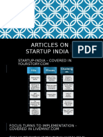 Articles On Startup India: #Startupindia