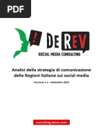 Analisi Della Strategia Di Comunicazione Delle Regioni Italiane Sui Social Media