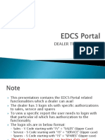 EDCS Portal - Dealer Training Kit - Karunesh Mathuur