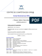 Programme Icré@-Doctorant-uae 2010