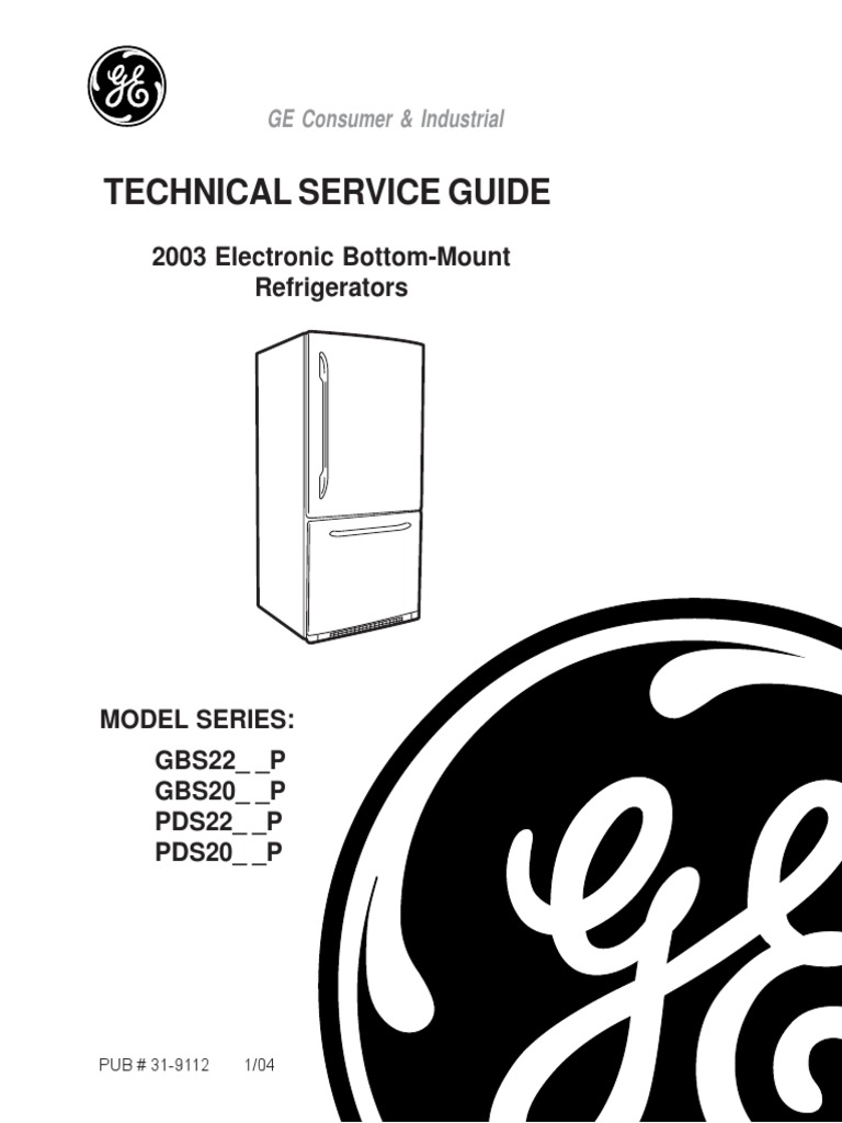 GE Refrigerator Service Manual 31 9112 Refrigerator Thermostat