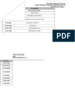 Time Table of Trimester II Examination