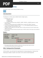 SQL Subqueries - W3resource