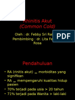 Penyuluhan Rhinitis Akut (Common Cold) Di