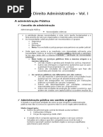 Resumos do Manual de Direito Administrativo do Professor Freitas do Amaral 
