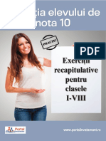 Exercitii Recapitulative Clasele I-VIII