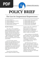 A1P Issue No 1 - The Case for Congressional Empowerment