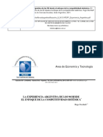 Análisis de la experiencia argentina de los 90 desde la perspectiva de la competitividad sistémica