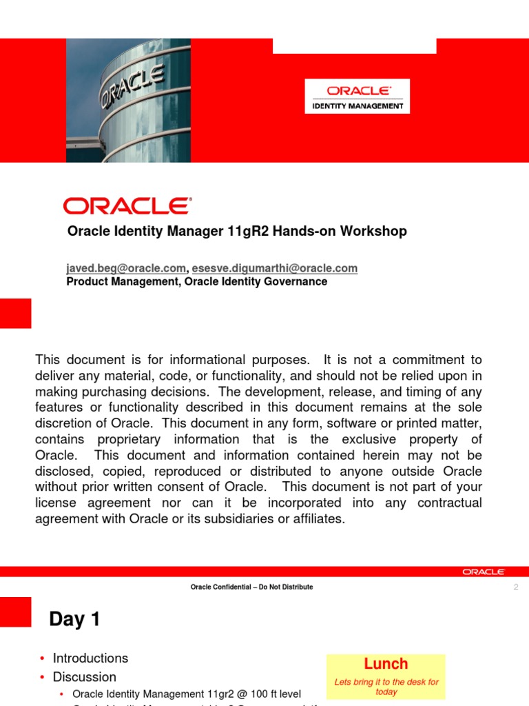 Oracle Identity Manager 11gR2 Workshop | PDF | Provisioning | Oracle ...