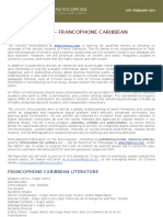 CFP - Francophone Caribbean Literature