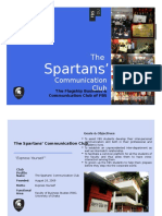 The Spartans Communication Club Profile