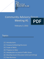Community Advisory Group Meeting #1: February 3, 2016