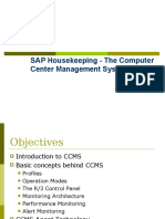 SAP Housekeeping - The Computer Center Management System (CCMS)