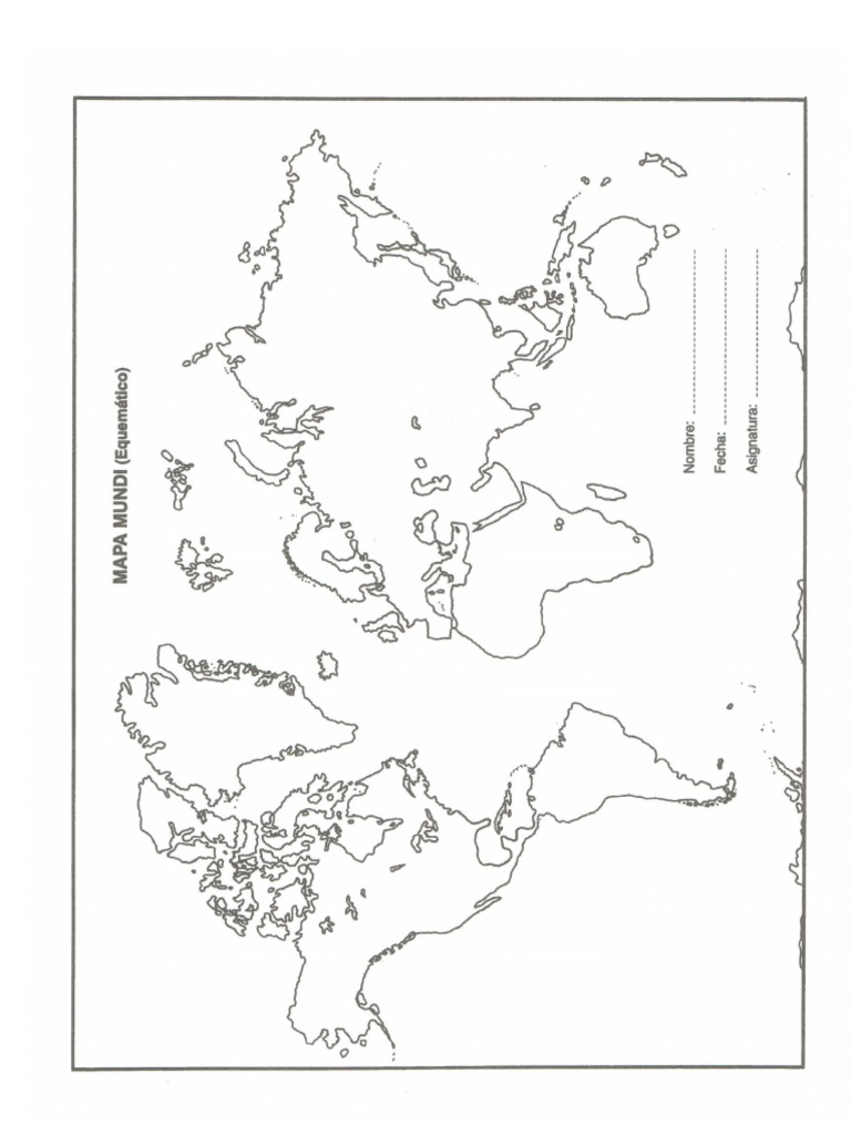 Mapa Mundi Esquematico