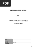 End User Manual - PM - Master Data