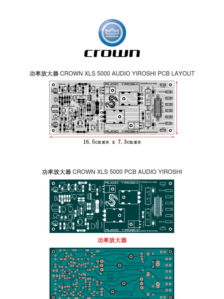 Crown Xls 5000 Audio Yiroshi PCB | PDF