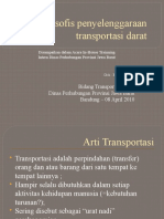 Filosofis Penyelenggaraan Transportasi Darat