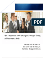 4803-Implementing SAP PS To Manage R&D Prototype Planning and Procurement at Honda