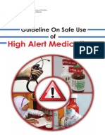 Guideline Safe Use High Alert Medication