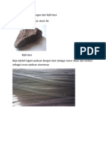 BESI Adalahhasil Tuangan Dari Bijih Besi