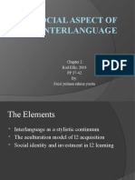 of Social Aspect of Interlanguage Chapter 4